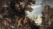 Roelant Savery Landscape with Wild Animals Spain oil painting artist